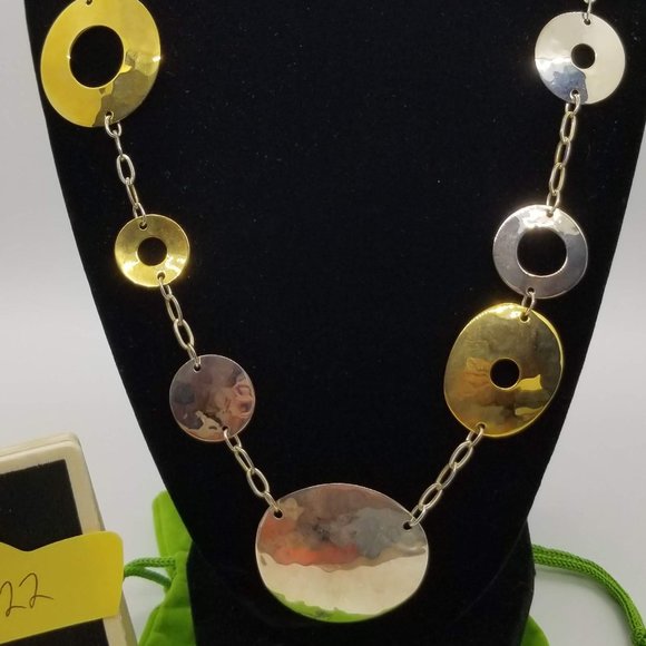 RLM Studio Sterling & Brass Signature Necklace - Picture 5 of 6